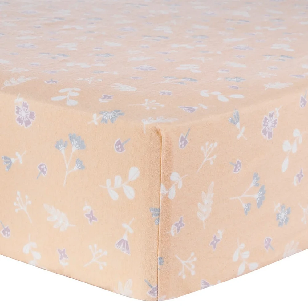 Floral Deluxe Flannel Fitted Sheet