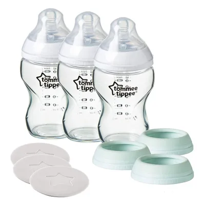 Closer to Nature 3-in-1 Glass Bottle 9fl oz 3-Pack