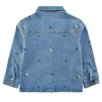 Fifia Embroidered Denim Shacke