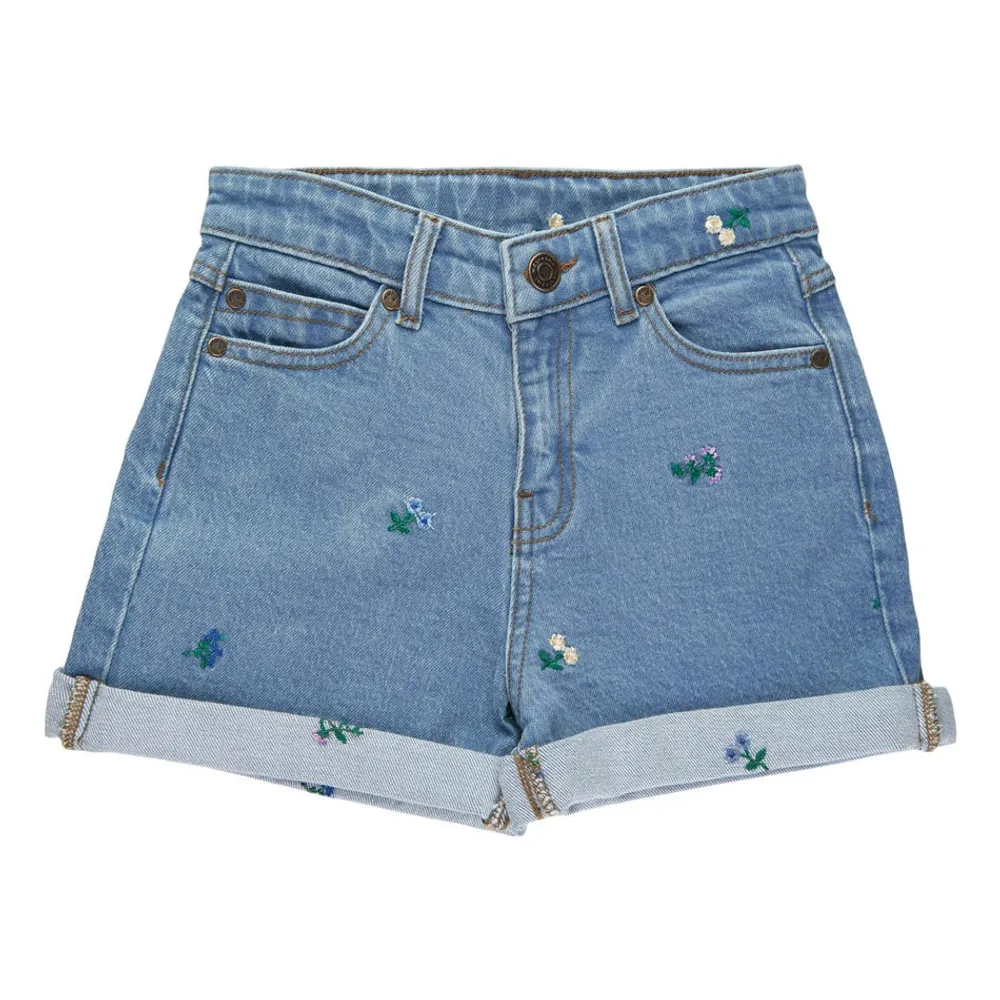 Fifia Embroidered Denim Shorts