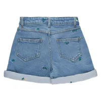 Fifia Embroidered Denim Shorts