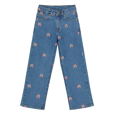 Jeans Évasé Jante 3-14ans