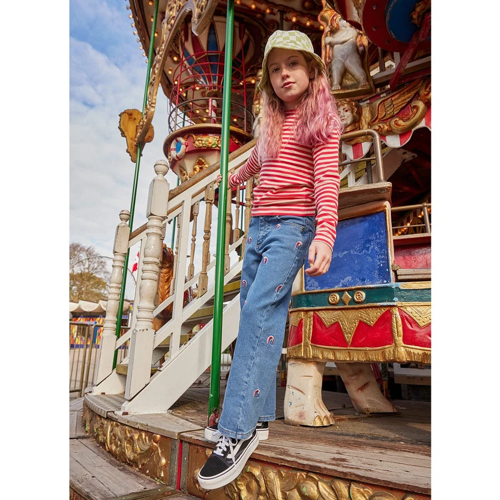 Jeans Évasé Jante 3-14ans