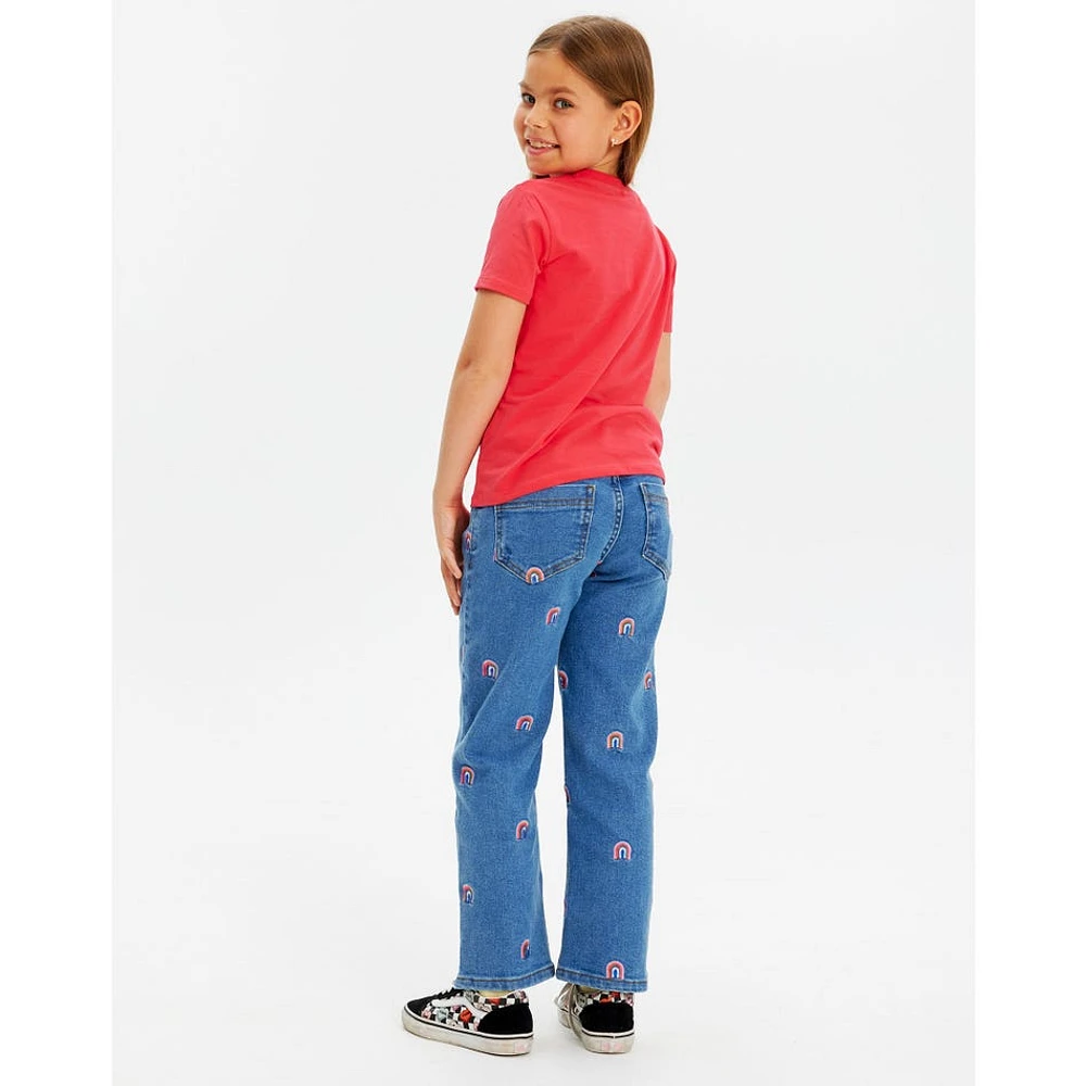 Jeans Évasé Jante 3-14ans