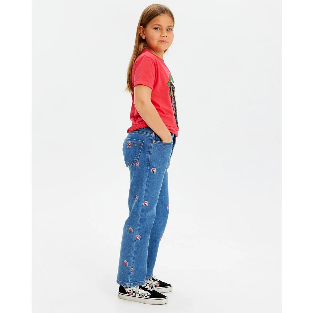 Jeans Évasé Jante 3-14ans