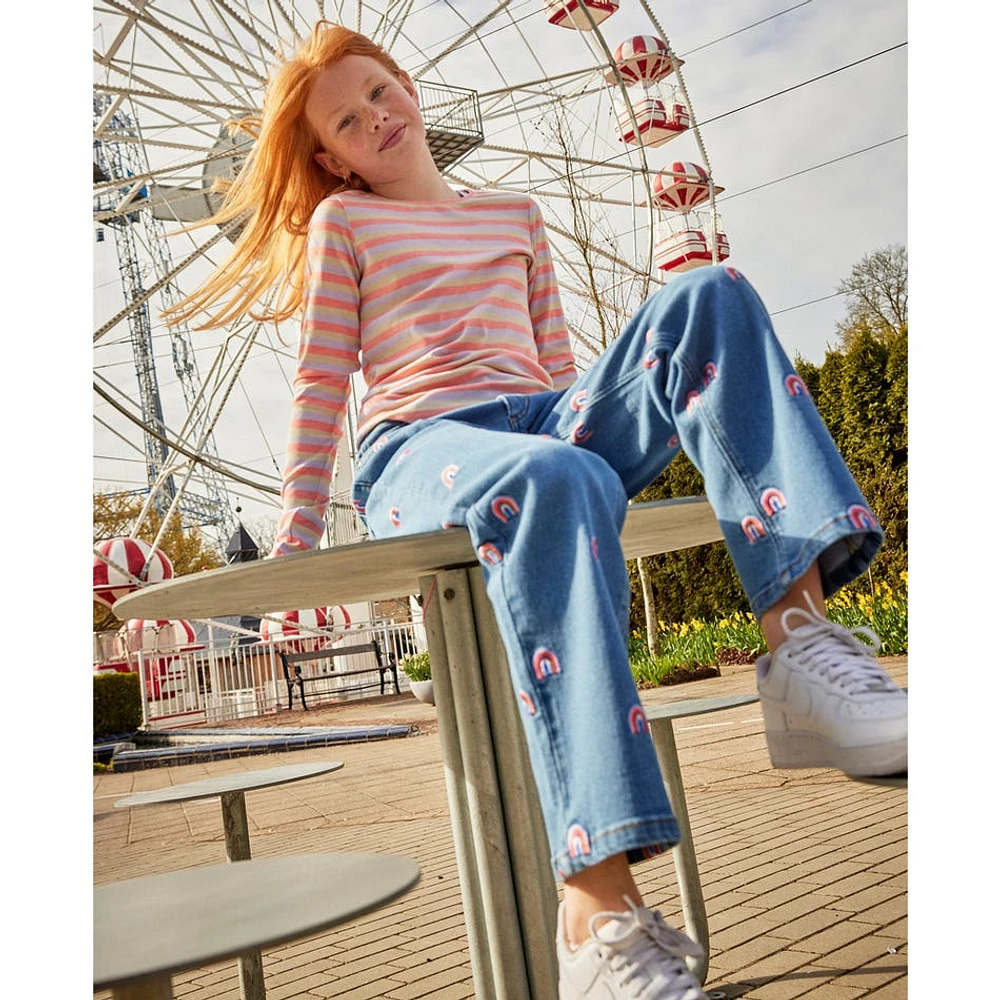 Jeans Évasé Jante 3-14ans