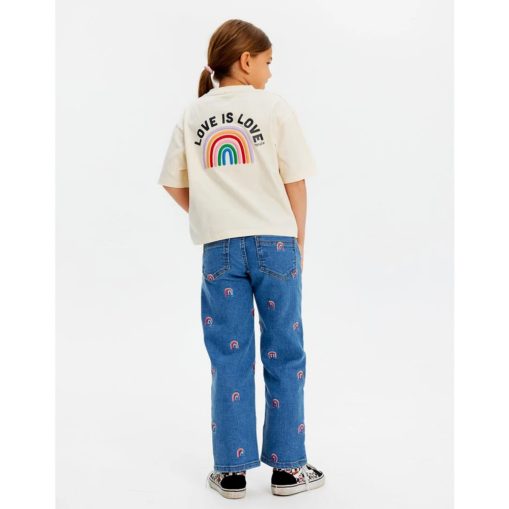 Jeans Évasé Jante 3-14ans