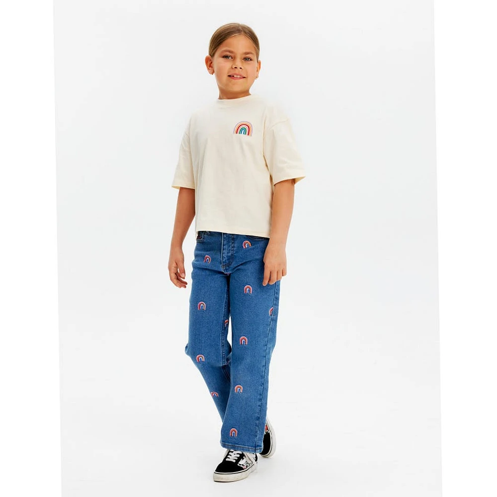 Jeans Évasé Jante 3-14ans