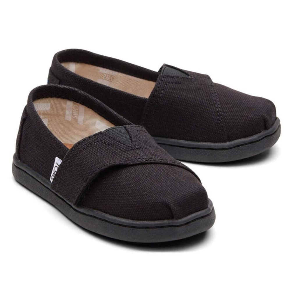 Black Canvas Tiny Classics Alpargata Sizes 2-11