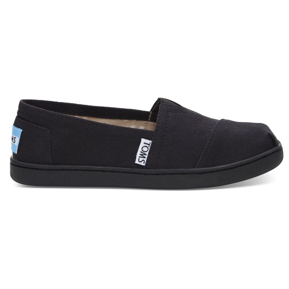 Black Canvas Youth Classics Alpargata Sizes 12-6