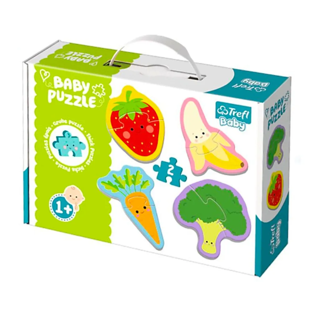 Fruits and Vegetables Puzzle 4-Pack