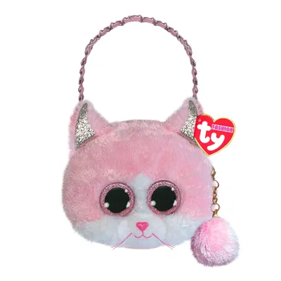 Sac à Main Peluche Chat Rose