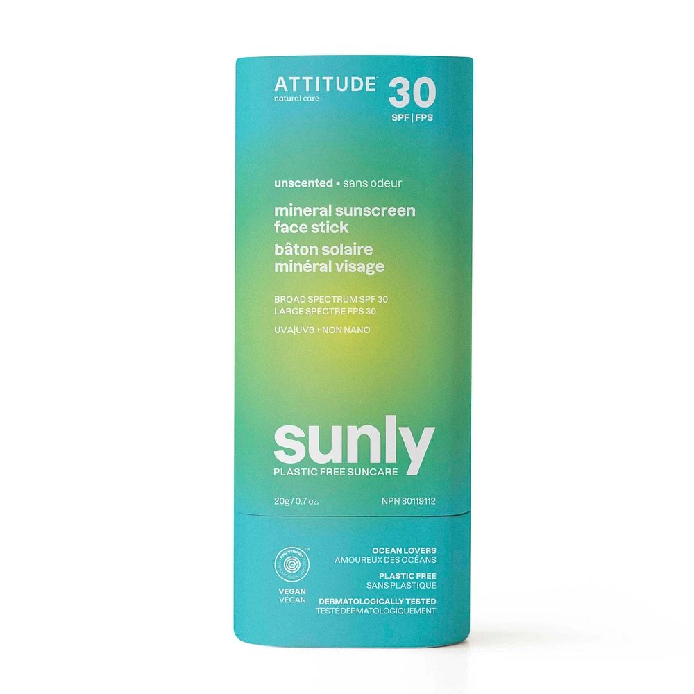 Sunly Adults Sunscreen face stick SPF 30 - Unscented