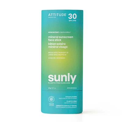 Sunly Adults Sunscreen face stick SPF 30 - Unscented