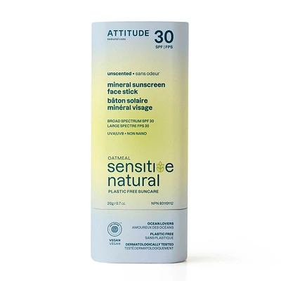 Sensitive Natural Bâton Solaire Minérale Visage FPS 30 - Sans Odeur