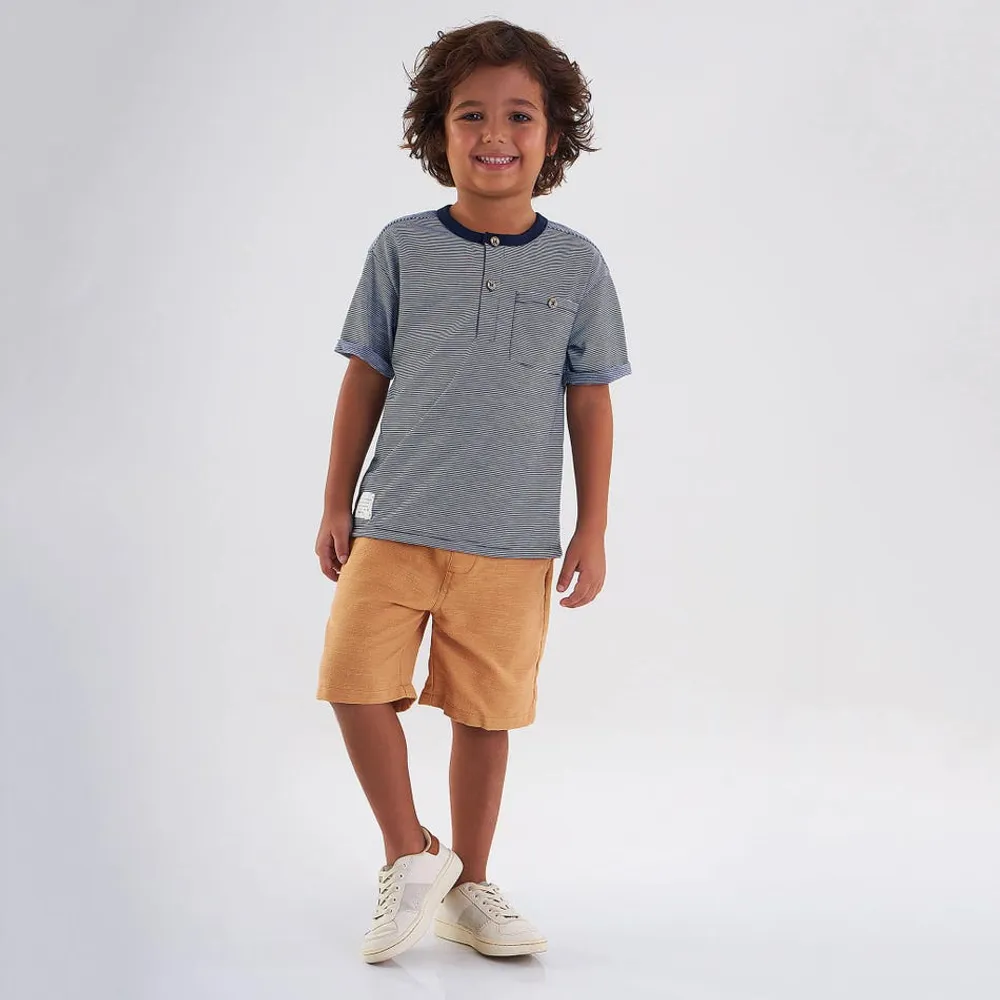 Ensemble Deux Pièces Rayé Basic 2-8ans