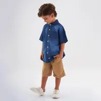 Classic Linen Bermuda 2-8y