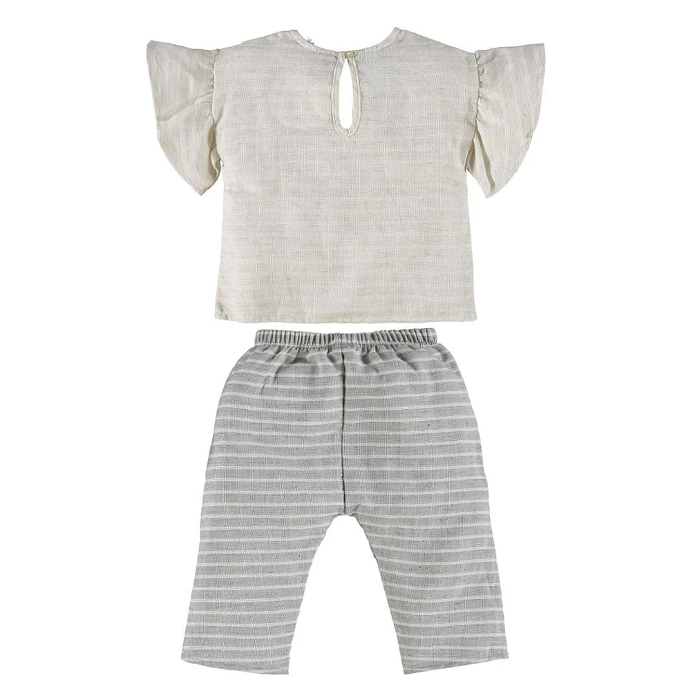 Basic Linen 2 Pieces Set 3-24m