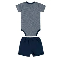 Basic  Striped 2 Pieces Set 3-24m