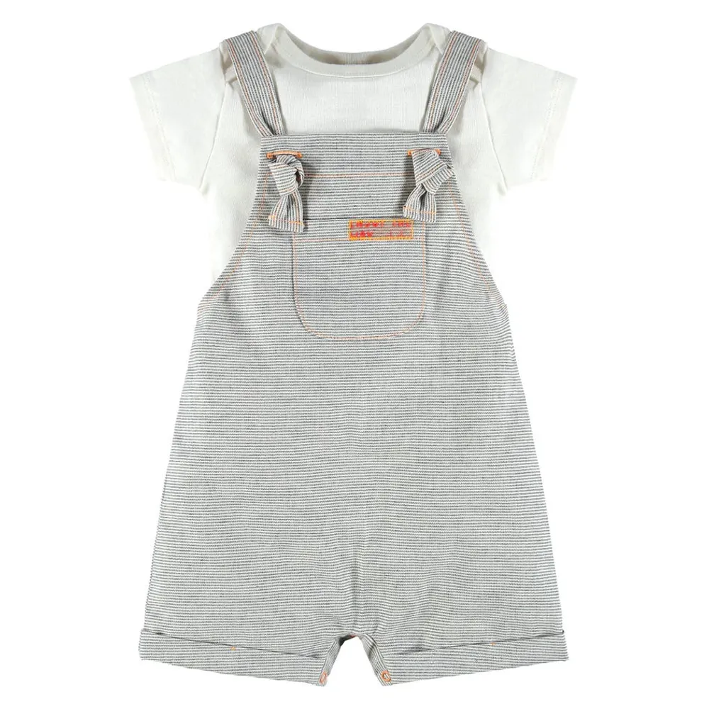 Basic 2 Pieces Overall Set 3-24m
