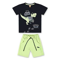 Cool Dino Printed 2 Pieces set 2-8y