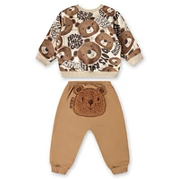 Teddy Bear Sweat Two Pieces Set 3-24m