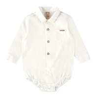 White Shirt Bodysuit 3-24m