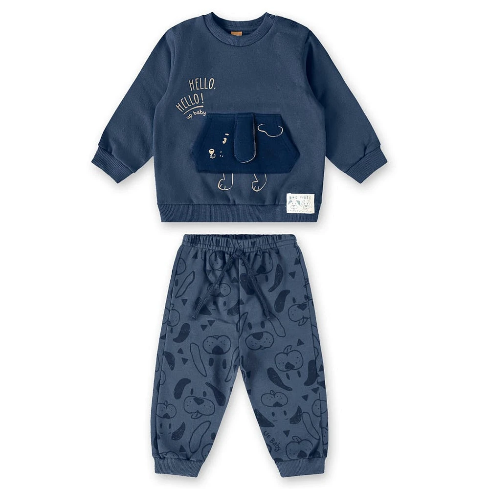 Dogs Sweat Two Pieces Set 3-24m