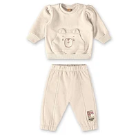 Teddy Bear Sweat Two Pieces Set 3-24m