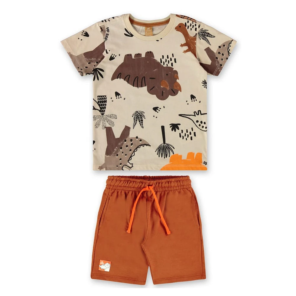 Dinos Printed Two Pieces Set 2-8y