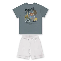 Safari Printed Two Pieces Set 2-8y