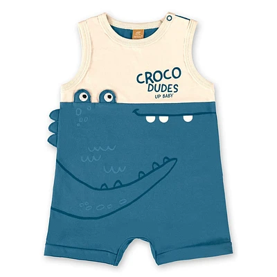 Croco Dudes Romper 3-24m