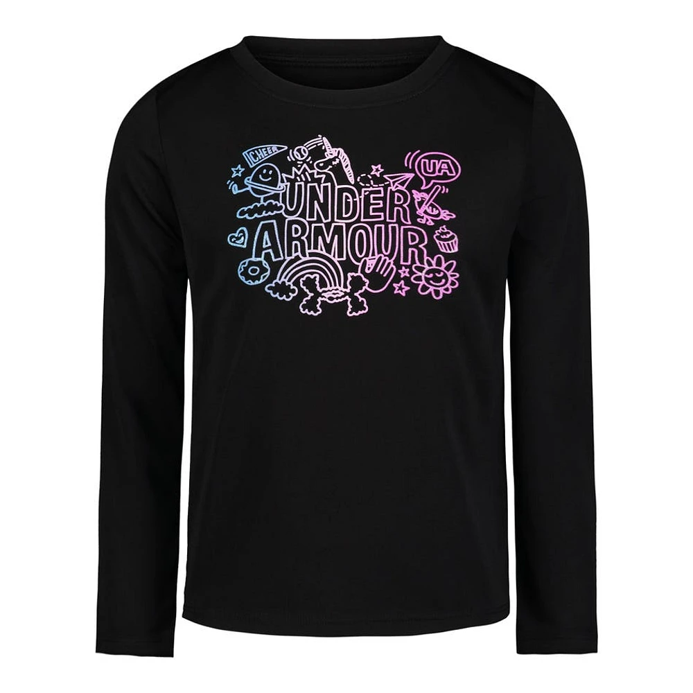 UA Tech Doodle Gradient Long Sleeves 4-6y