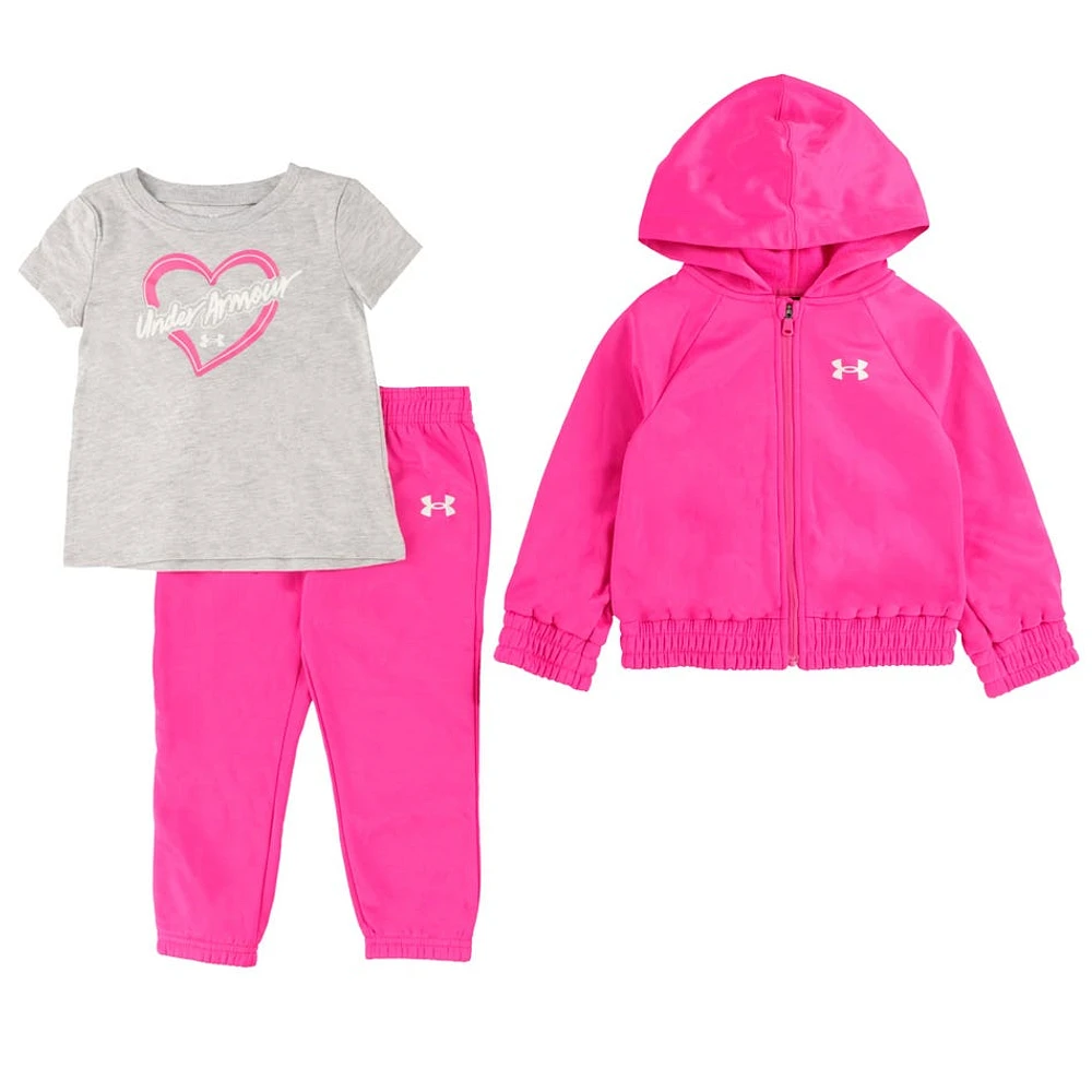 Three Pieces Full-Zip Hoodie Set 12-24m