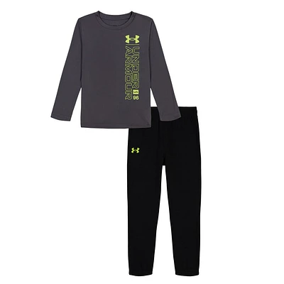 Side Hit Long Sleeves Jogger Set 2-4y