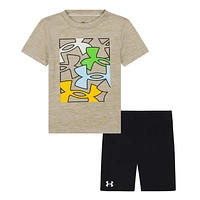 Tech Logo Short Sleeves Set 4-7y