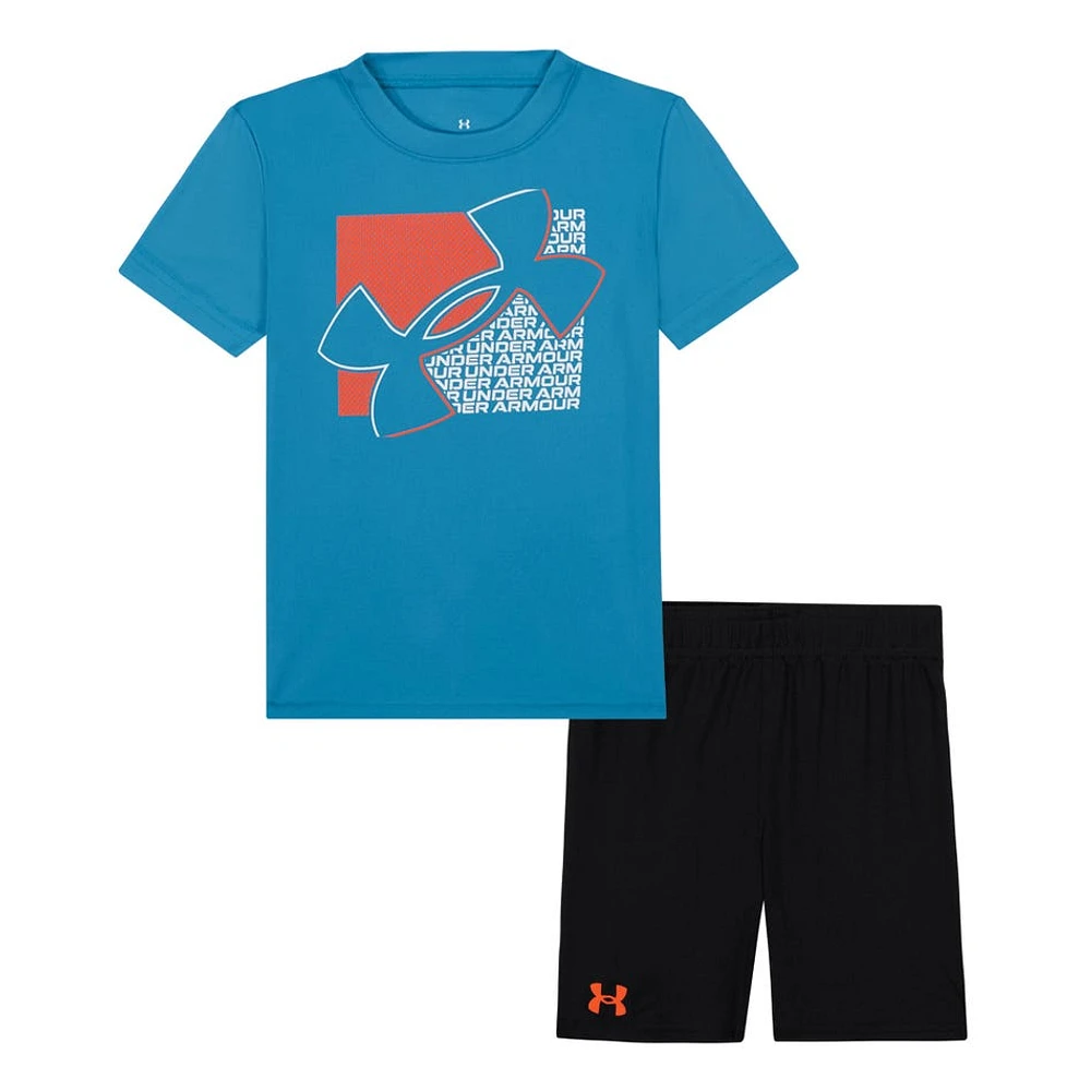 Ensemble Short Tech Logo Mesh 2-4ans