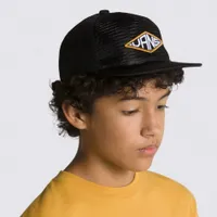 Diamond Mesh Snapback Cap 8-16y