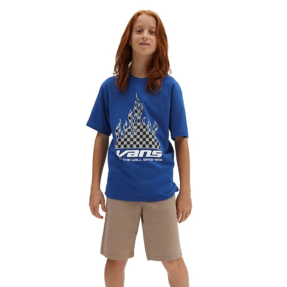 T-shirt Checherboard Flame 8-16ans