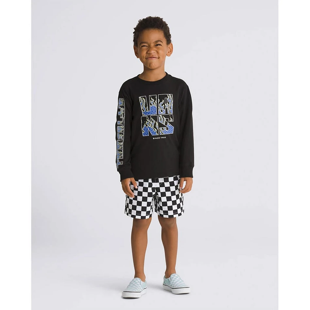 Digi Flames Long Sleeves Tee 3-7y