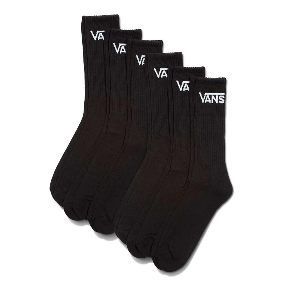 Classic Crew 6-pack Socks Sizes 6.5-9