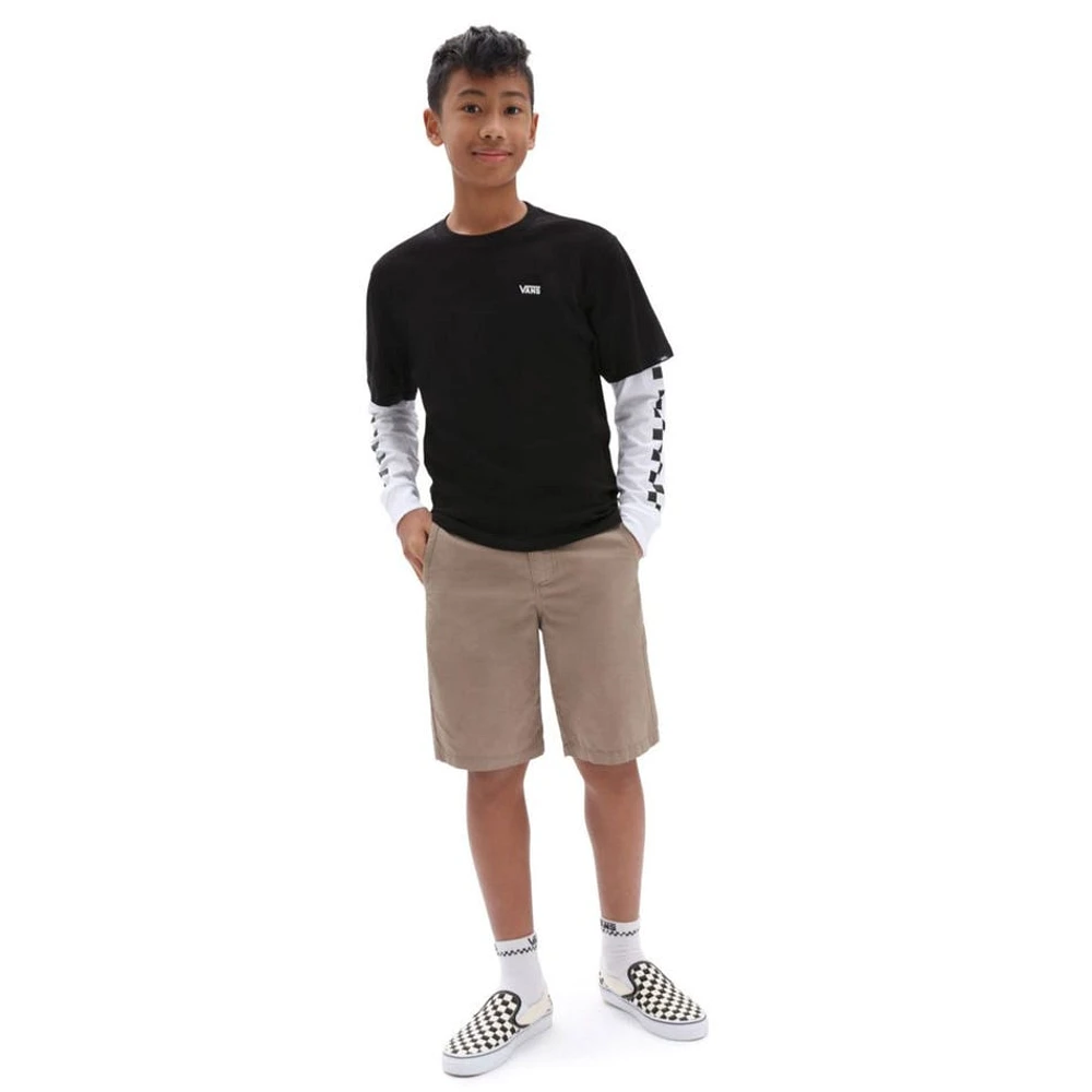 T-shirt Long Check Twofer 8-16ans