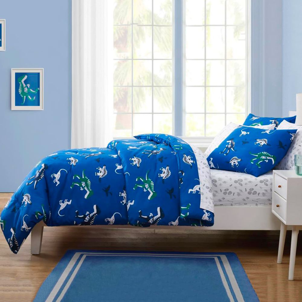 Twin Comforter Set 5 Pieces - Extinct Dino