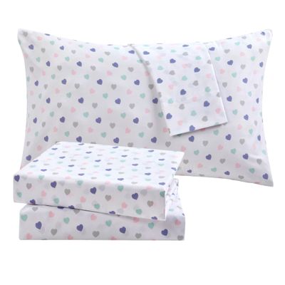 Double Sheet Set - Pastel Hearts