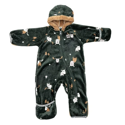 Moose Plush One Piece 3-12m