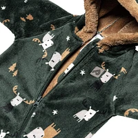 Moose Plush One Piece 3-12m