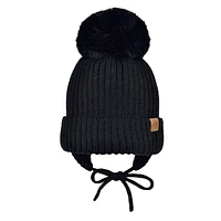 Black Knit Hat 0-24m