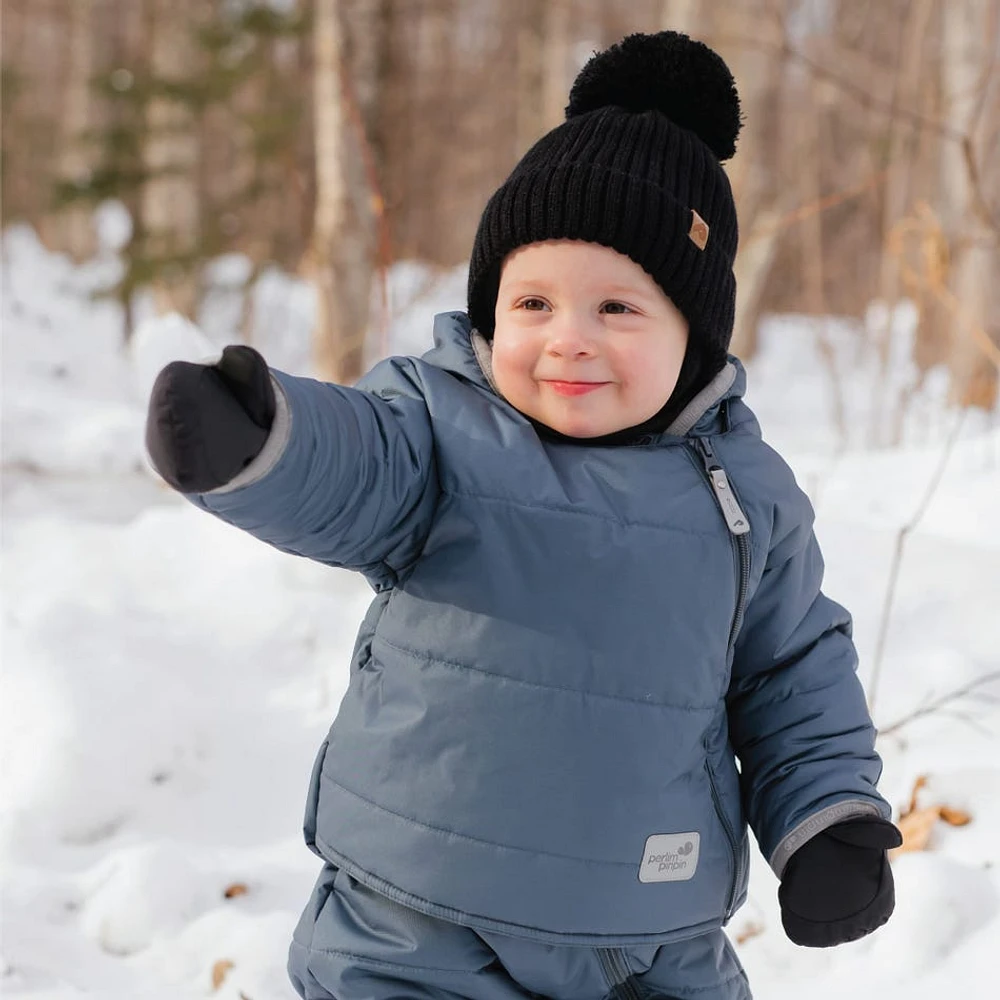 Black Knit Hat 0-24m