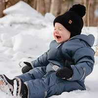 Black Knit Hat 0-24m