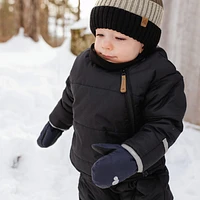 Black One Piece Snowsuit 9-24m